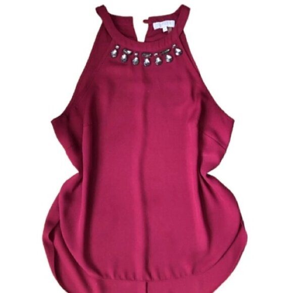 1 STATE Sleeveless blouse open side Size Small - Picture 2 of 9